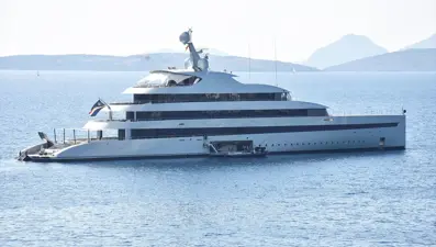 Çevre dostu mega yat "Savannah" Bodrum'da