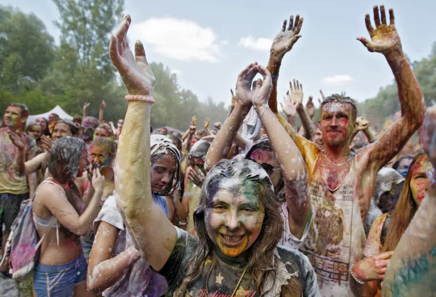 Kiev'de Holi Festivali 4