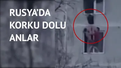 Alevlerin arasında kalan kadın böyle kurtarıldı