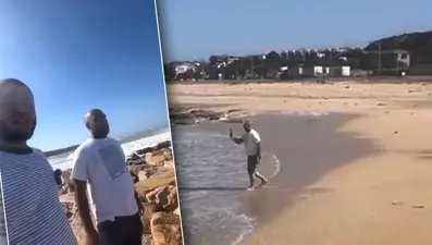 Yasağı dinlemediler: Dalgalar düşürdü, kayboldu