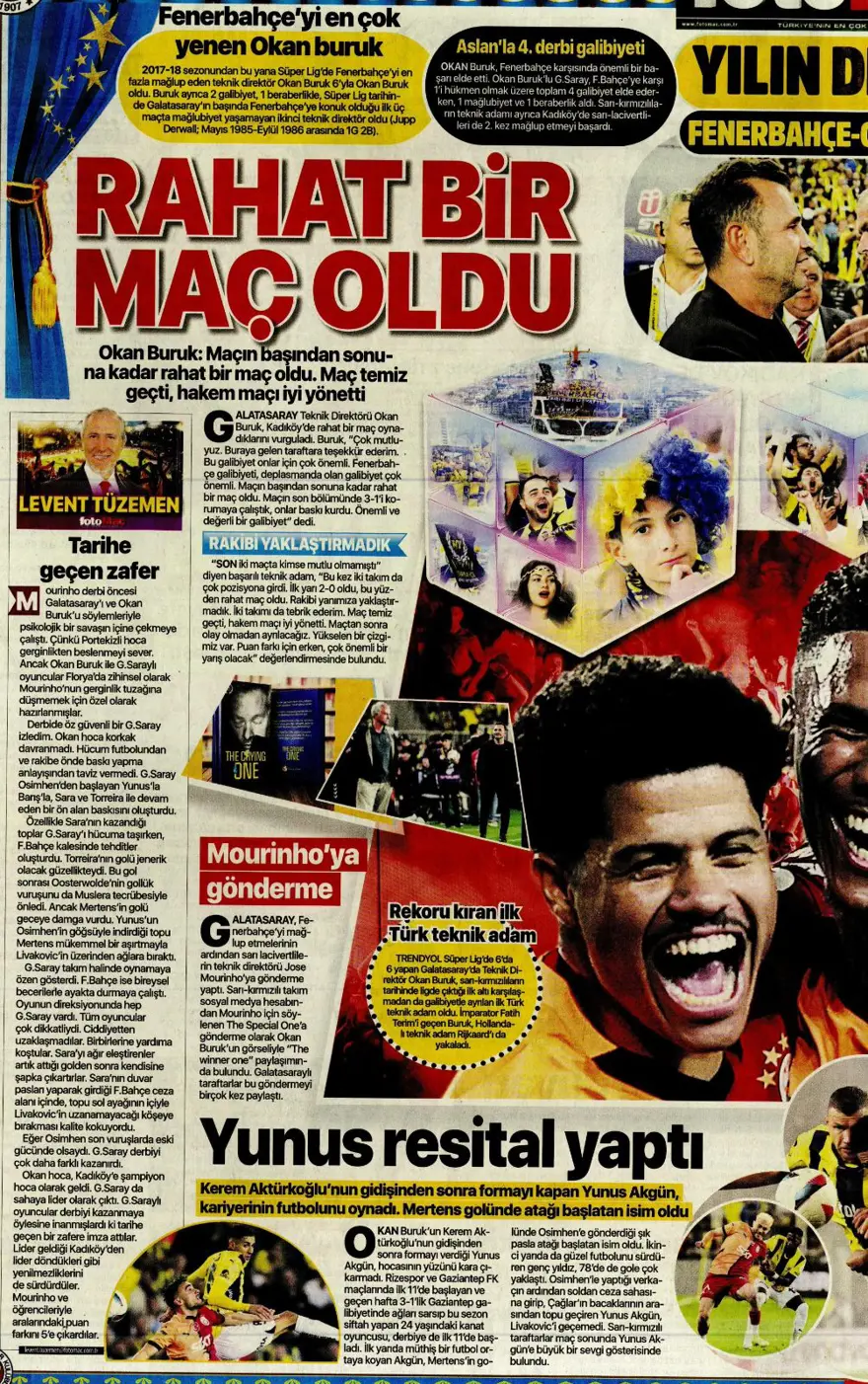 "Kadıköy Aslan'ı Galatasaray" (22 Eylül 2024 spor manşetleri) 14