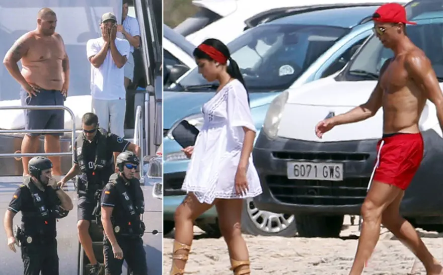 Ronaldo'nun yatına polis baskını 2 Ronaldo'nun yatına polis baskını 2