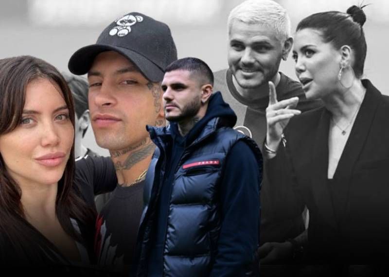 Wanda Nara durmuyor! L-Gante ile herkesin içinde öpüştü