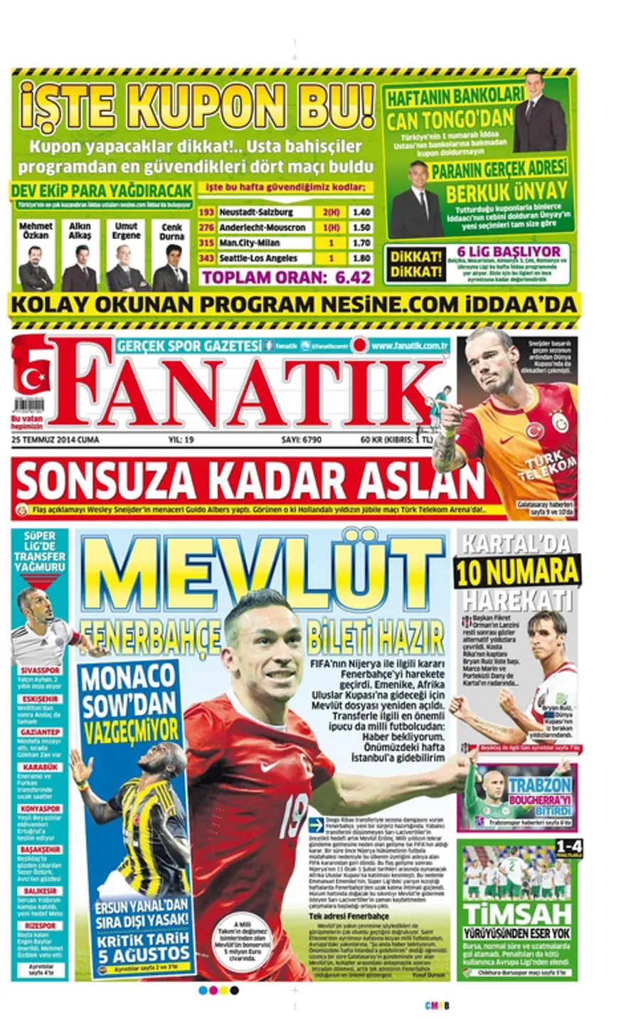 25 Temmuz Gazete manşetleri 20