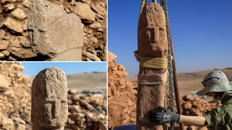 Yüz hatları keskin, göz çukurları derin... 12 bin yıl öncesinden bugüne bakıyor! Karahantepe'de tarihi keşif 
