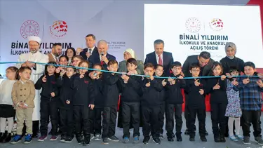Binali Yıldırım İlkokulu ve Anaokulu açıldı: En duygusal projem