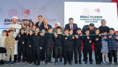 Binali Yıldırım İlkokulu ve Anaokulu açıldı: En duygusal projem