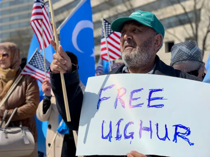 Washington'da Sincan Uygur protestosu 10