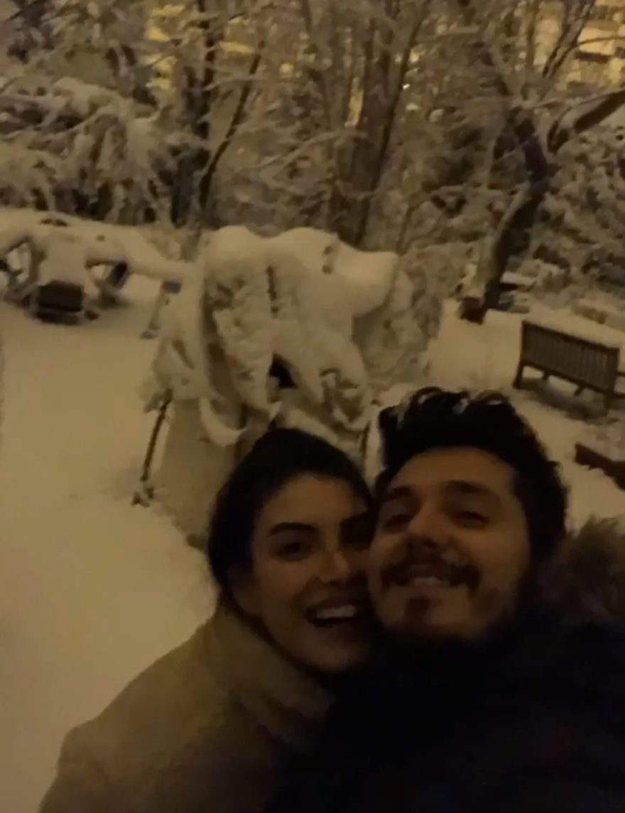 Ünlülerden kar fotoğrafları (24-25 Şubat 2019) 7