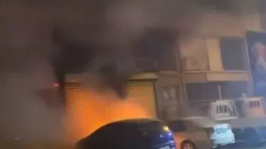 Park halindeki araçta korkutan yangın