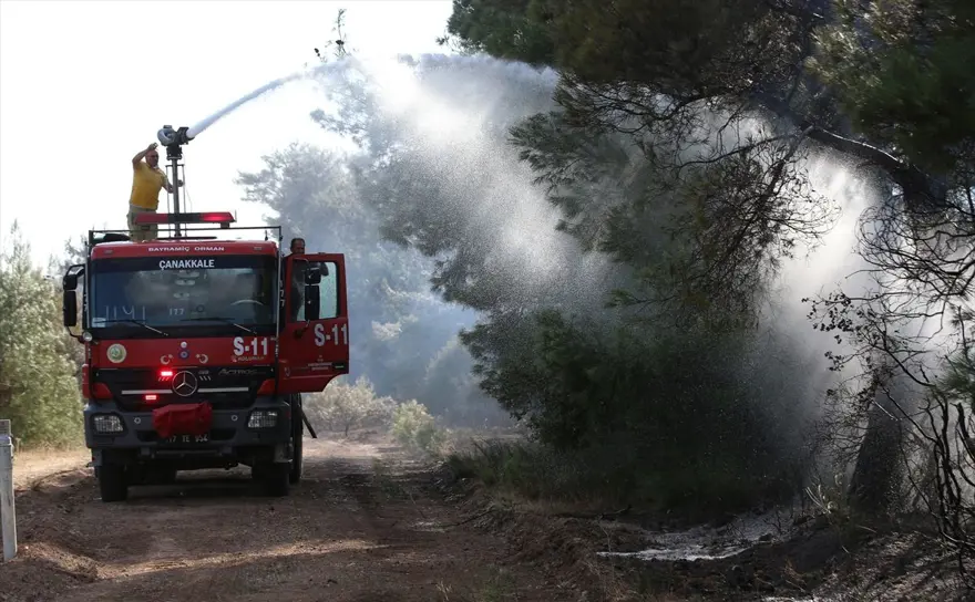 Çanakkale'deki orman yangını kontrol altına alındı 7
