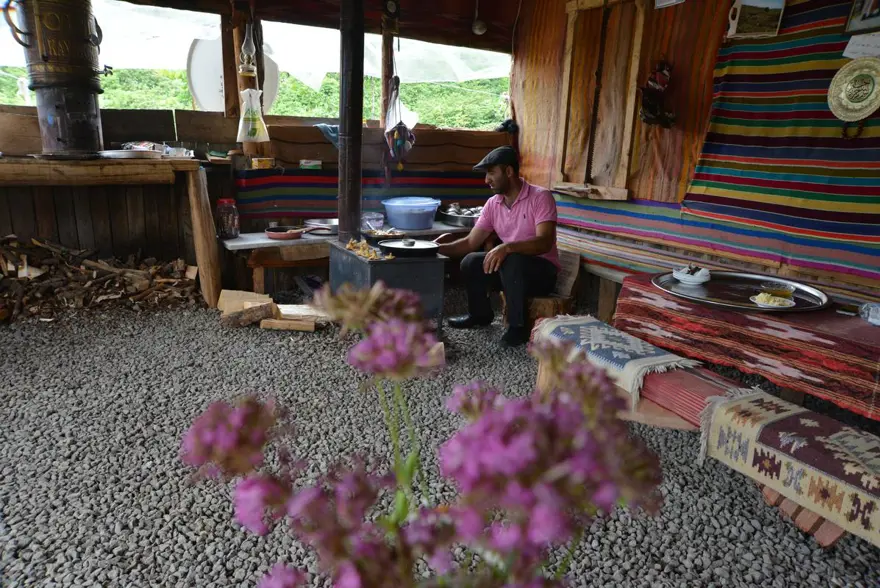 Yaylada "kuzine" başında tatil keyfi 7