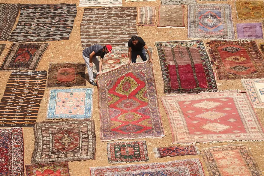 Antalya'nın rengarenk halı tarlaları 16
