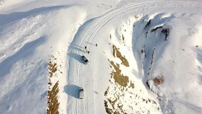 Nemrut Dağı zirvesine çıkan vatandaşlar saatlerce mahsur kaldı