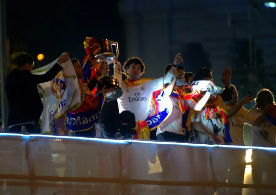 Madrid'de sabaha karşı kupa kutlaması 9