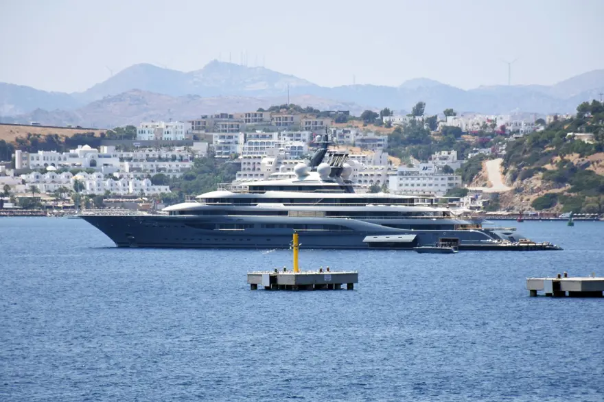 Mega yat 'Flying Fox' Bodrum'da 7