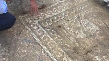 Kahramanmaraş’ta 1500 yıllık mozaik taban bulundu