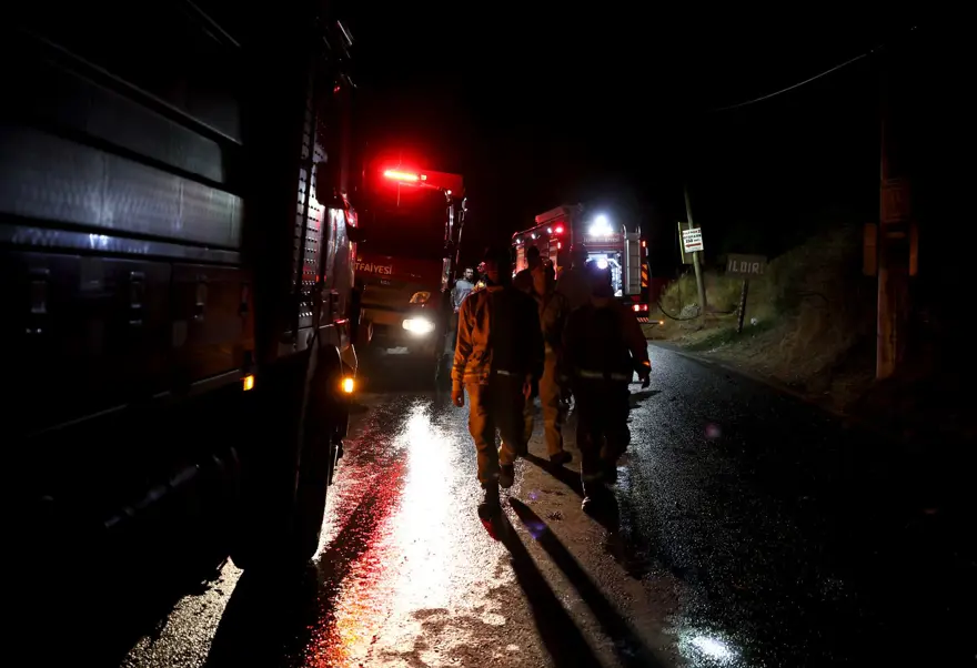 Çeşme'de otluk alanda yangın 4
