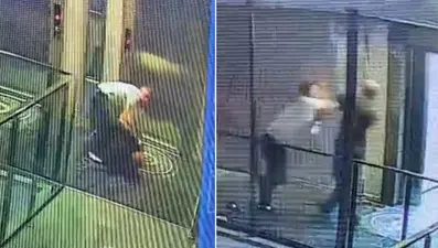 Rezidansta dehşet: Resepsiyon görevlisini tekme tokat dövdü