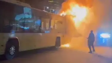 Şişli’de İETT otobüsünde yangın
