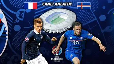 Fransa-İzlanda maçı hangi kanalda, saat kaçta? (EURO 2016 çeyrek finali)