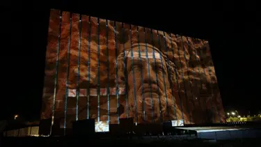 Troya Müzesi'nde '3D Mapping' gösterimi yapıldı