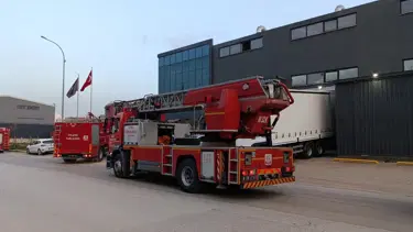 İnegöl'de korkutan fabrika yangını