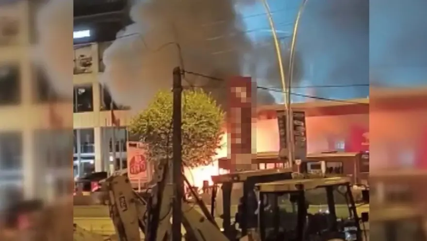 Ankara’da akaryakıt istasyonunda korku dolu anlar: Otomobilalev alev yandı 2