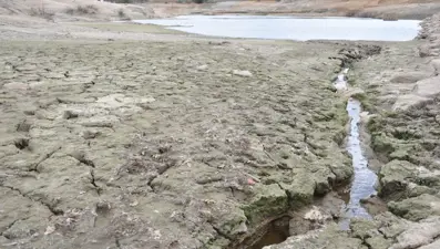 Efir Göleti’inde su seviyesi yüzde 80 azaldı