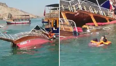 Şanlıurfa Halfeti'de tur teknesi battı (Yolcular güneşten gölgeye geçince alabora oldu iddiası)