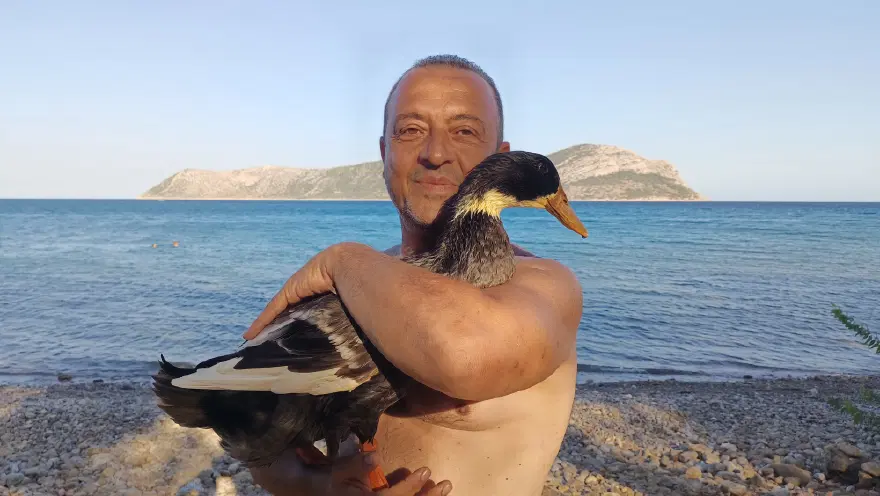 7 yıldır yanında ayırmıyor. En sevdiği şey yüzmek, yürüyüş de yapıyor 