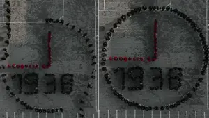 Ortaokul öğrencilerinden 10 Kasım koreografisi