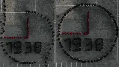 Ortaokul öğrencilerinden 10 Kasım koreografisi