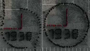 Ortaokul öğrencilerinden 10 Kasım koreografisi