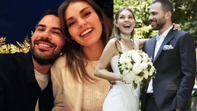 Aslı Enver ile Berkin Gökbudak'tan evlilik yıl dönümü kutlaması