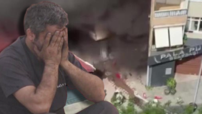 Ataşehir'de yangın: İş yeri sahibinin gözyaşları