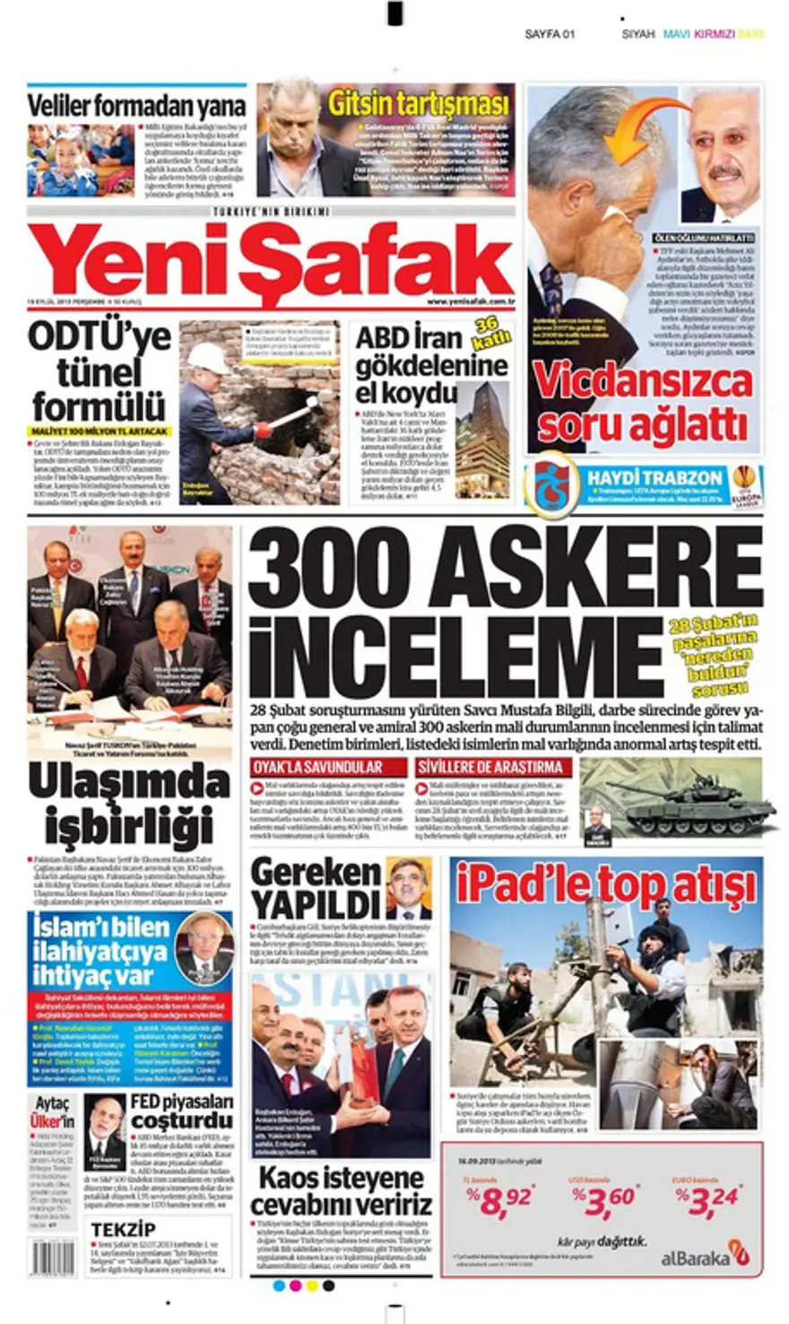 Günün Manşetler- 19 Eylül 2013 17