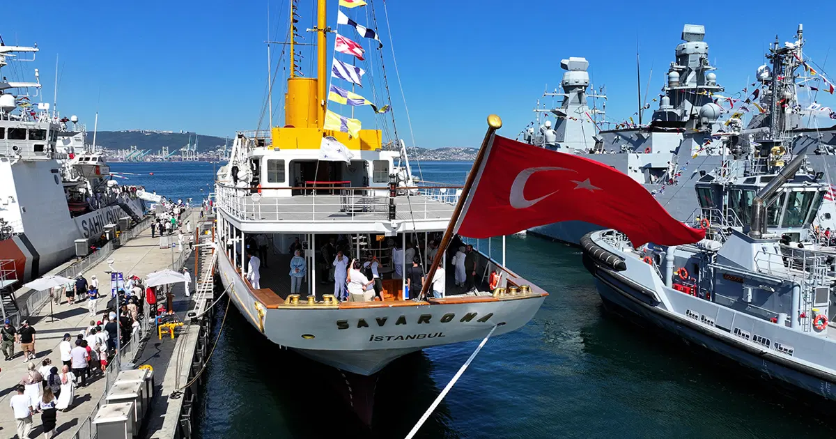 TCG Savarona TEKNOFEST Mavi Vatan'da sergileniyor
