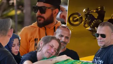 Motosikletiyle ön tekeri kaldırdı, feci şekilde can verdi