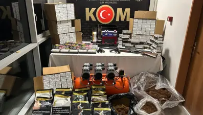 Kütahya'da kaçak tütün ve makaron operasyonu