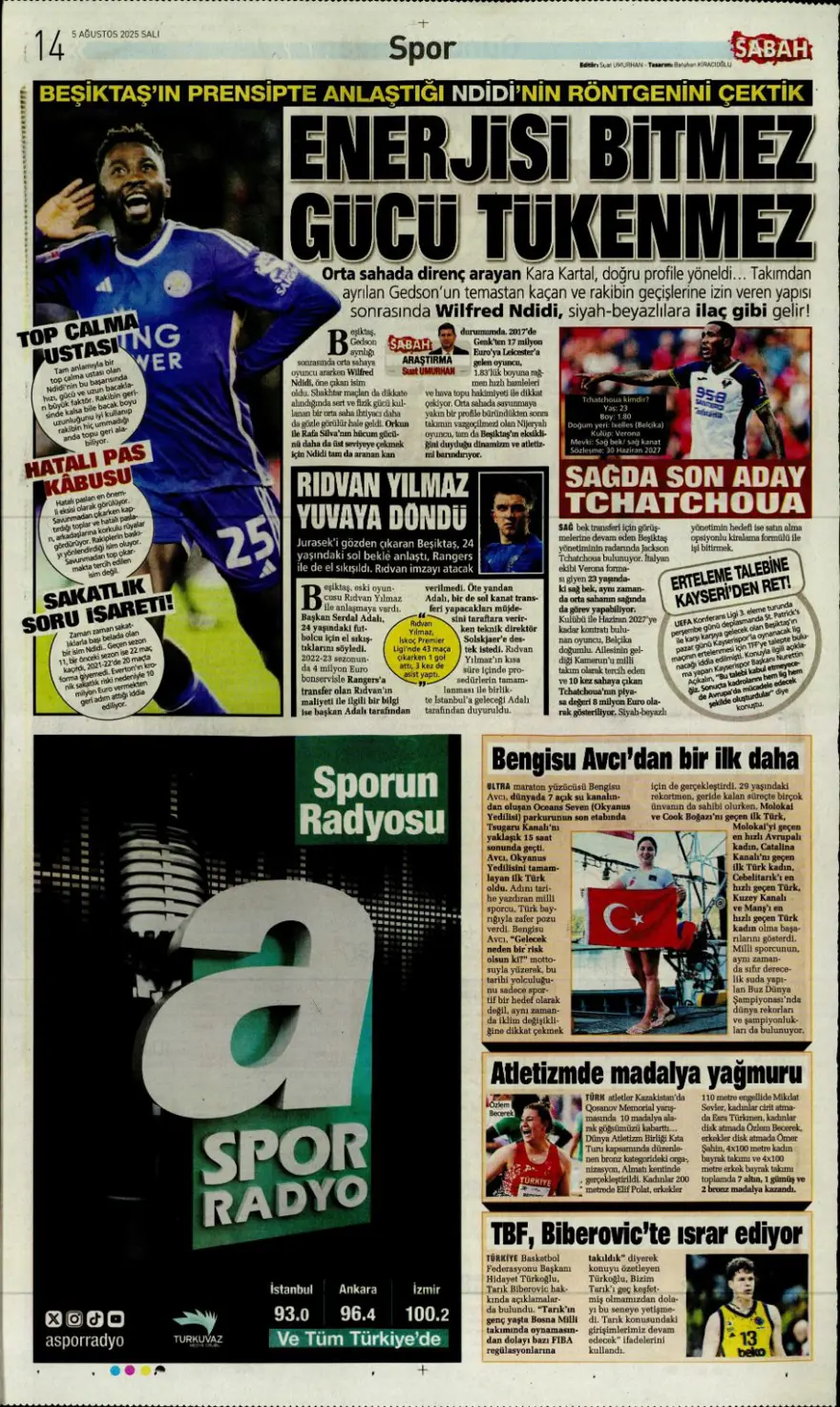 "Mou'nun prensi Kerem" (5 Ağustos spor manşetleri) 18 "Mou'nun prensi Kerem" (5 Ağustos spor manşetleri) 18