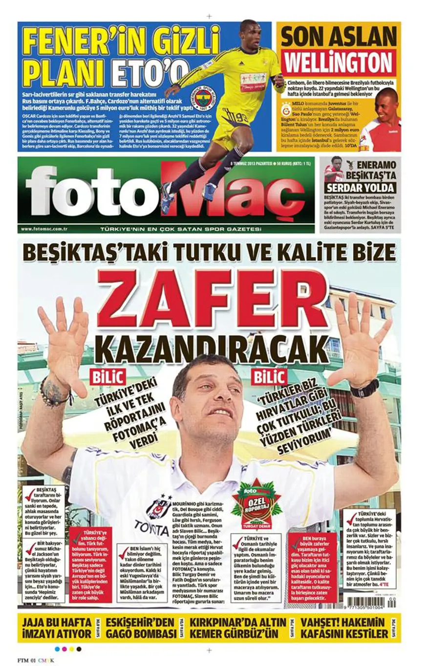 8 Temmuz 2013 gazete manşetleri 7