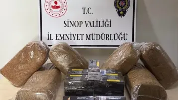 Sinop’ta 30 kilo tütün ele geçirildi