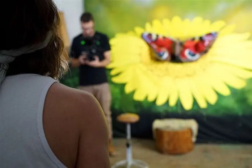 Johannes Stötter’in vücut boyama sanatı: Kelebek aslında birkadın 6