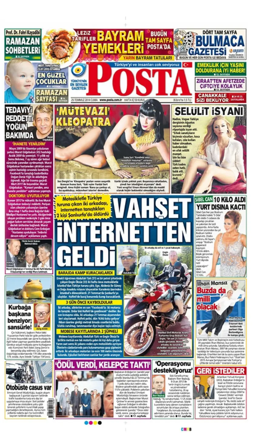 25 Temmuz Gazete manşetleri 10
