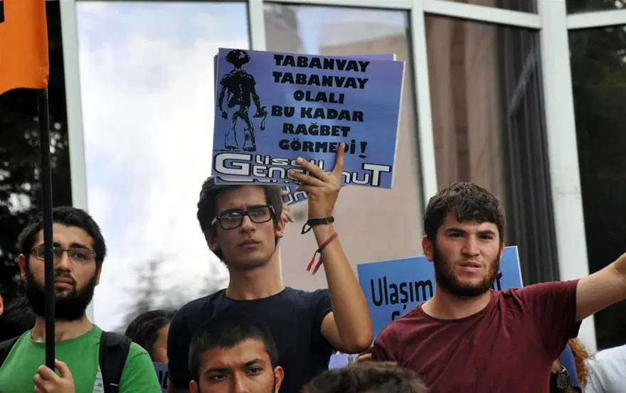 Zamma market arabalı protesto 5