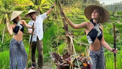 Melis Sandal ile Mustafa Sandal'dan Bali pozları