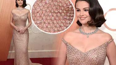 Elbisesinde 16 bin cam parçası var! İşte Selena Gomez'in çok konuşulan Oscar elbisesi