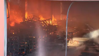 Harran Üniversitesi'nde yangın