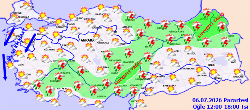 Meteoroloji saat verdi. 28 ile yağış uyarısı 2